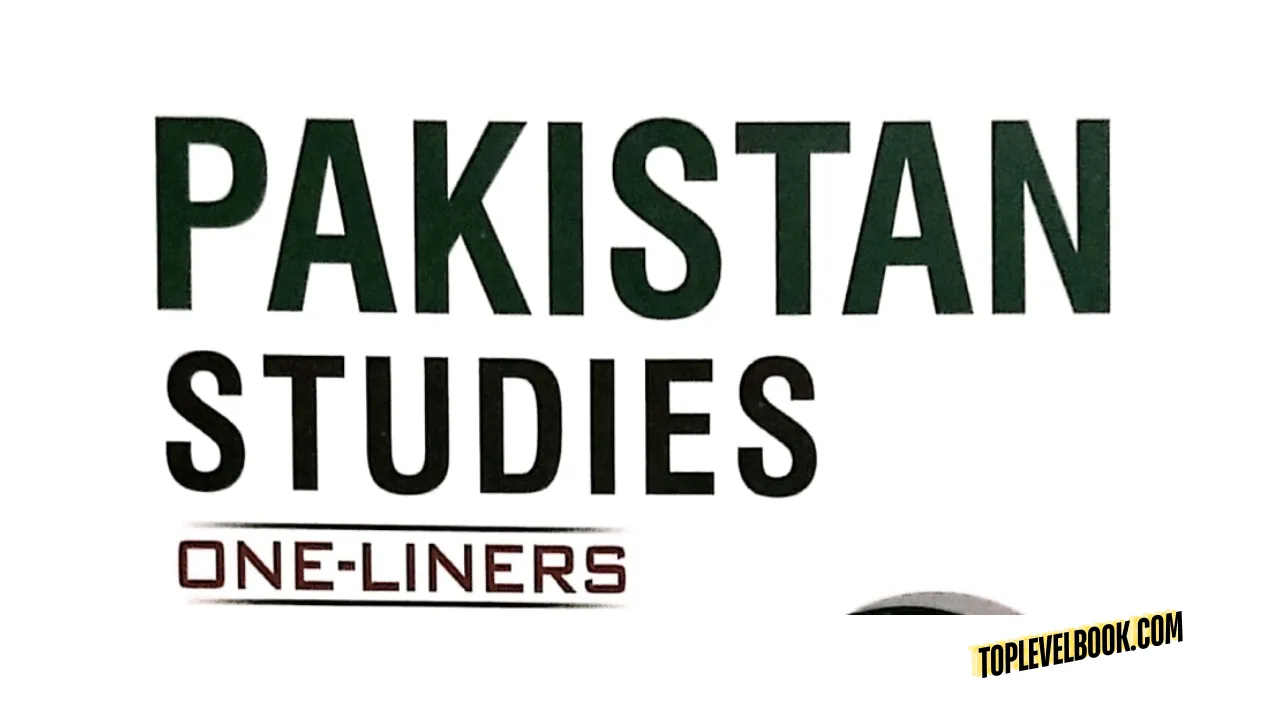 One-liners JWT Pakistan Studies free pdf read online