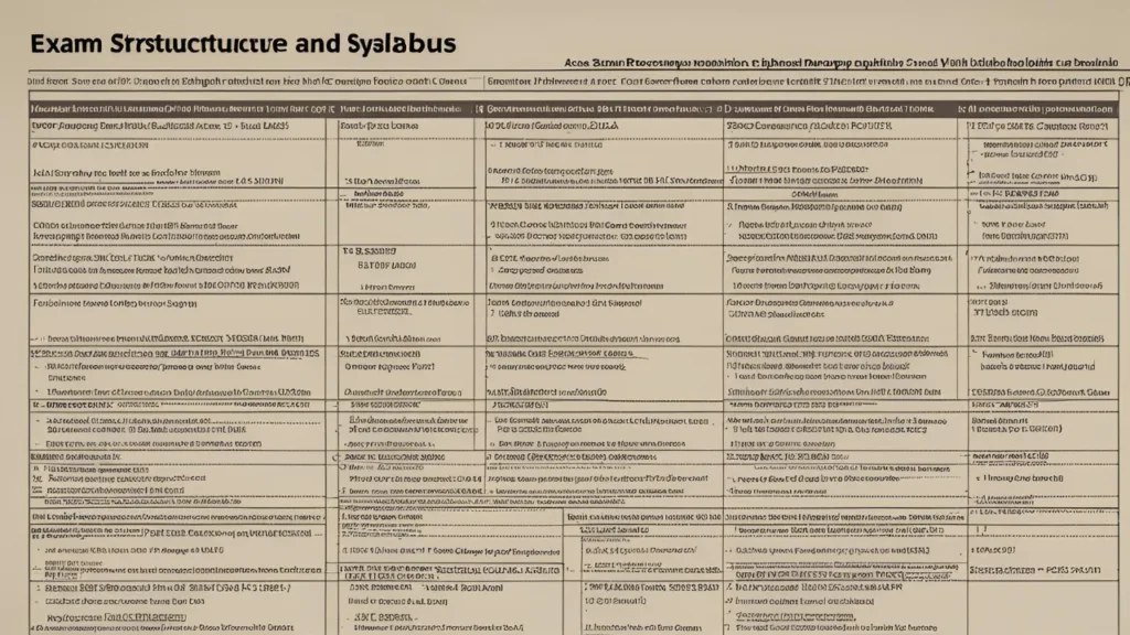 Exam Structure and Syllabus