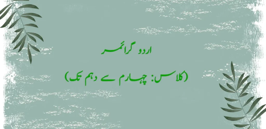 Urdu Grammar (4th to 10th) Free PDF 2024 Read Online