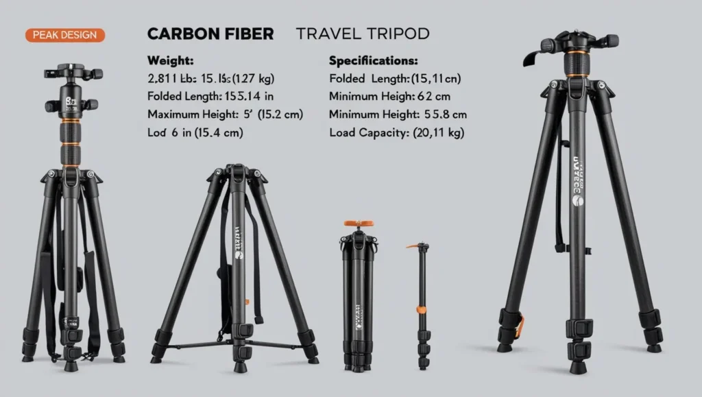 Peak Design Carbon Fiber Travel Tripod